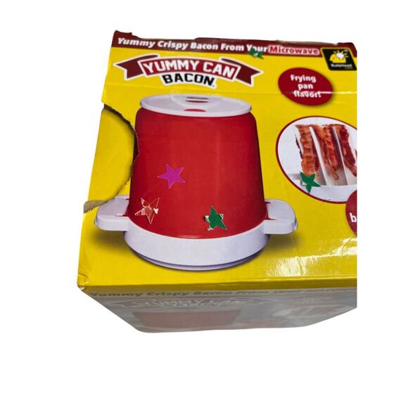 Yummy Can Bacon Microwave Cooker Crisper 8 Slices No Splatter - Picture 3 of 6